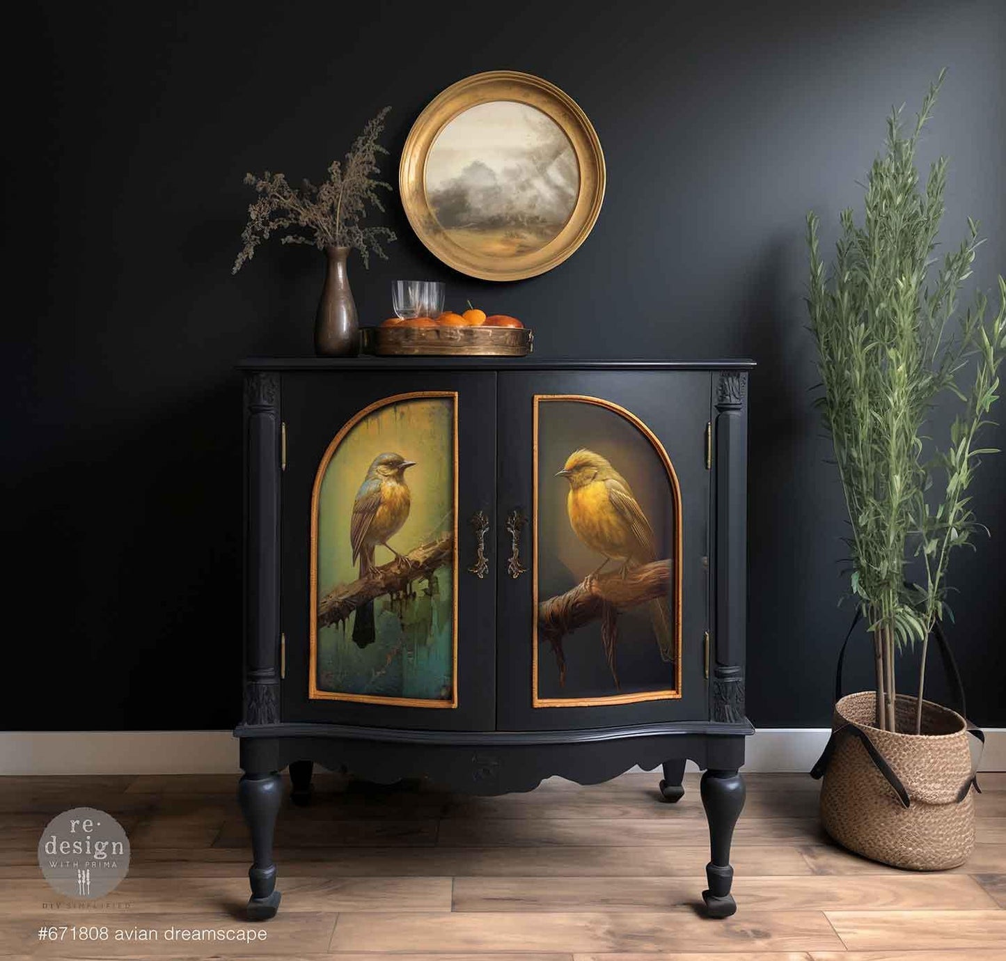 Avian Dreamscape, Decoupage Fiber Pack, 3 sheets, ReDesign With Prima, Furniture Upcycling DIY Decor Decoupage Birds