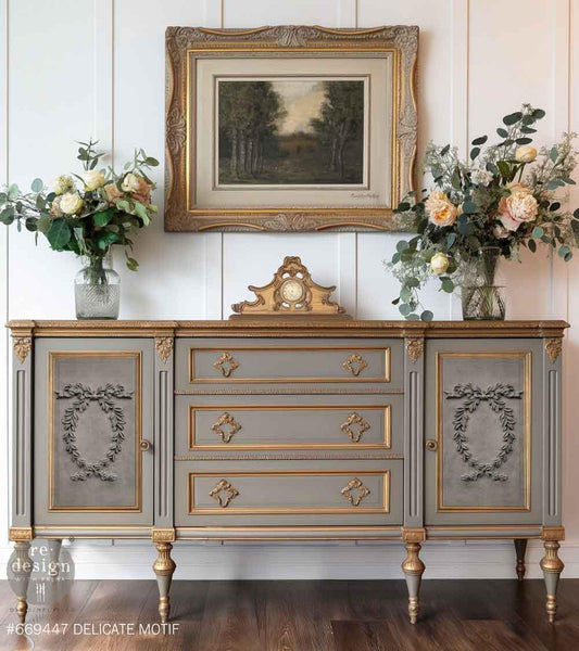 Delicate Motif, Decor Poly, Applique, Redesign with prima, 10" x 7.9" x 0.26"