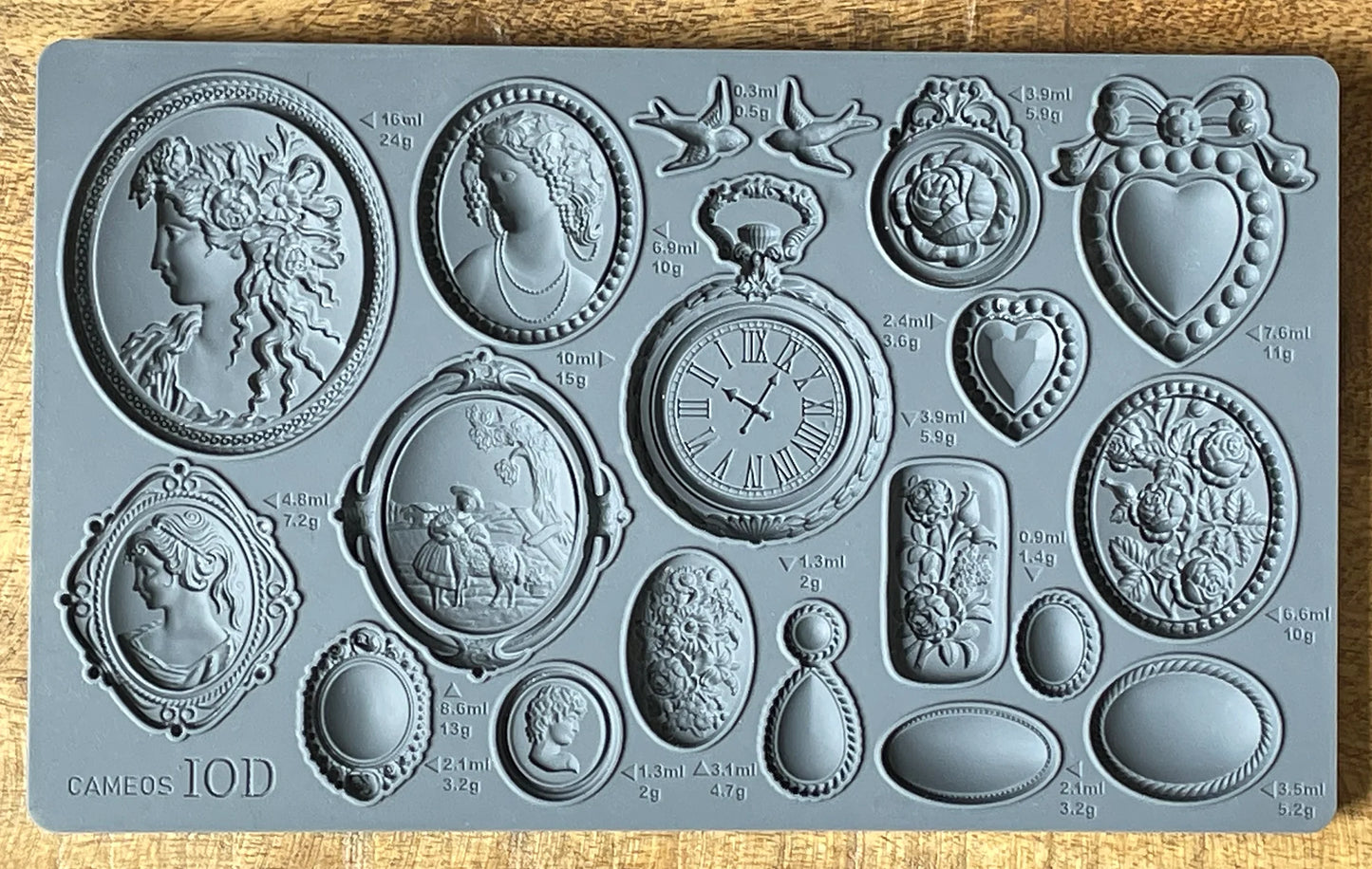 Cameos Mould IOD, Iron Orchid Designs Mold