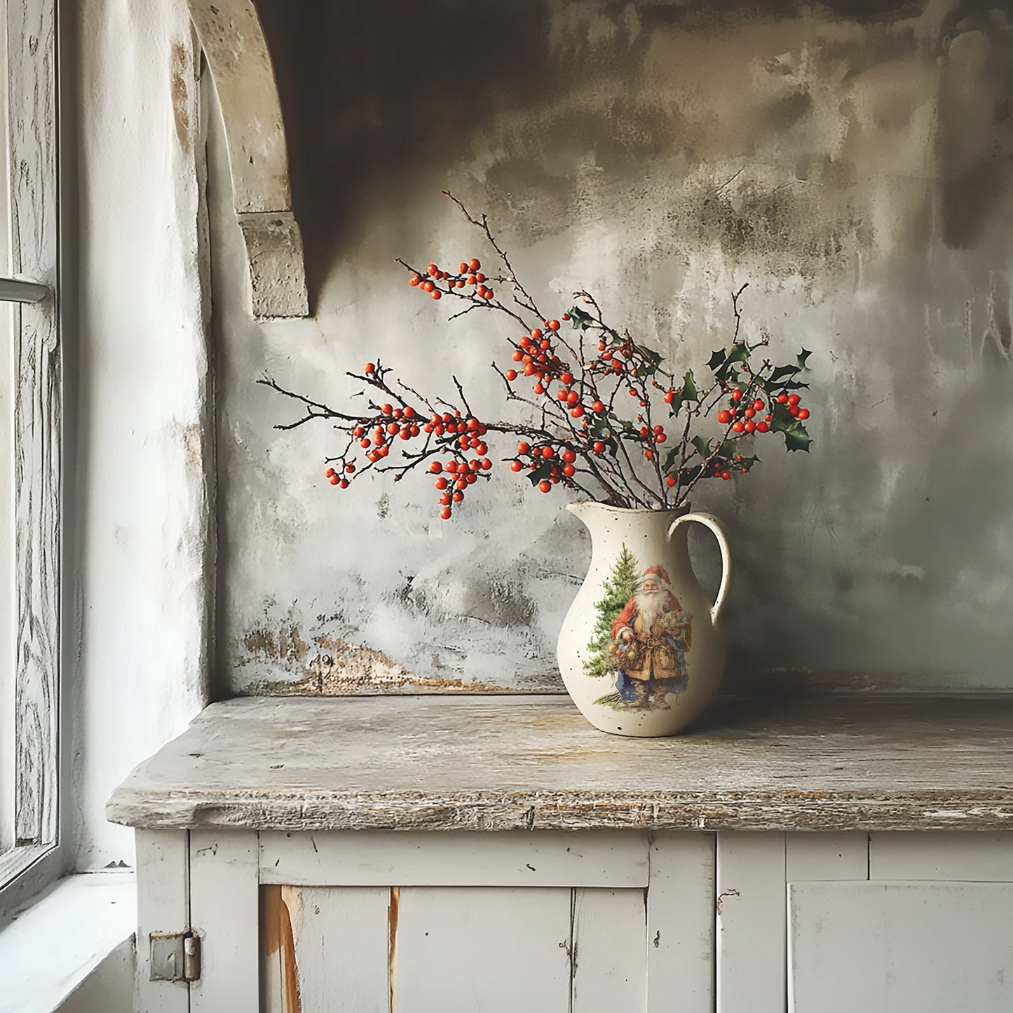 Santa's Hollow IOD Transfer 8x12 Pad