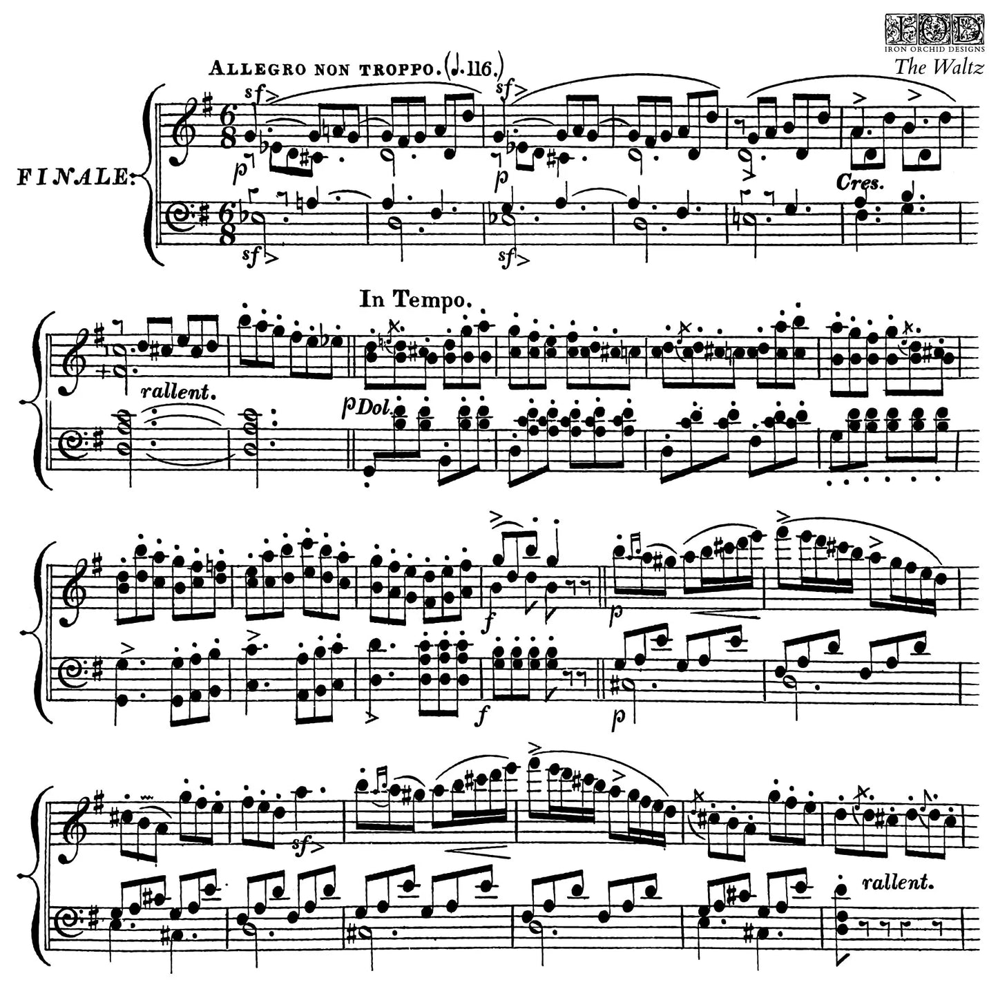 The Waltz 12x12 IOD Stamp™