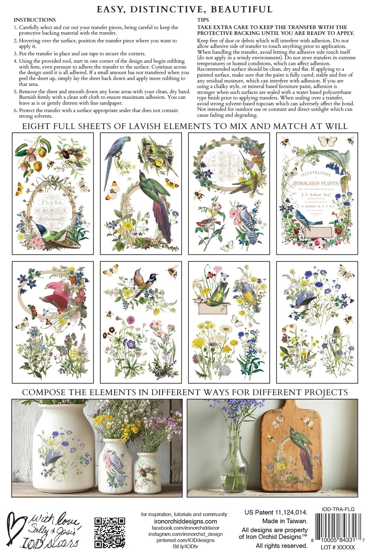 Flora Greca IOD Transfer 8x12 Pad