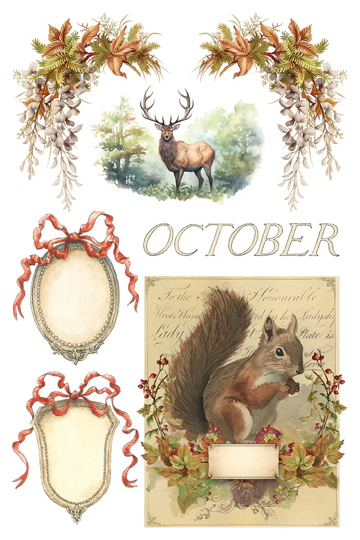 Santa's Hollow IOD Transfer 8x12 Pad