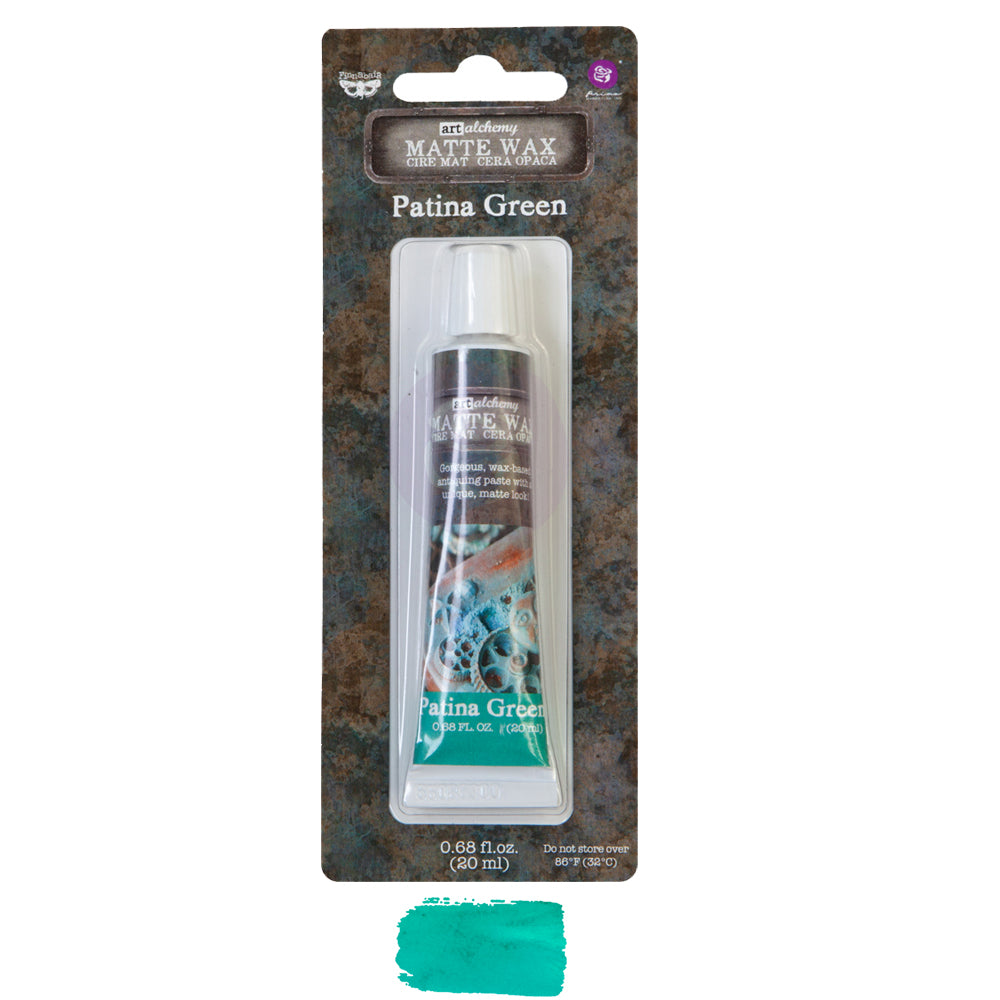 Patina Green Matte Wax Art Alchemy, Finnabair, Redesign with Prima, Mixed Media Art