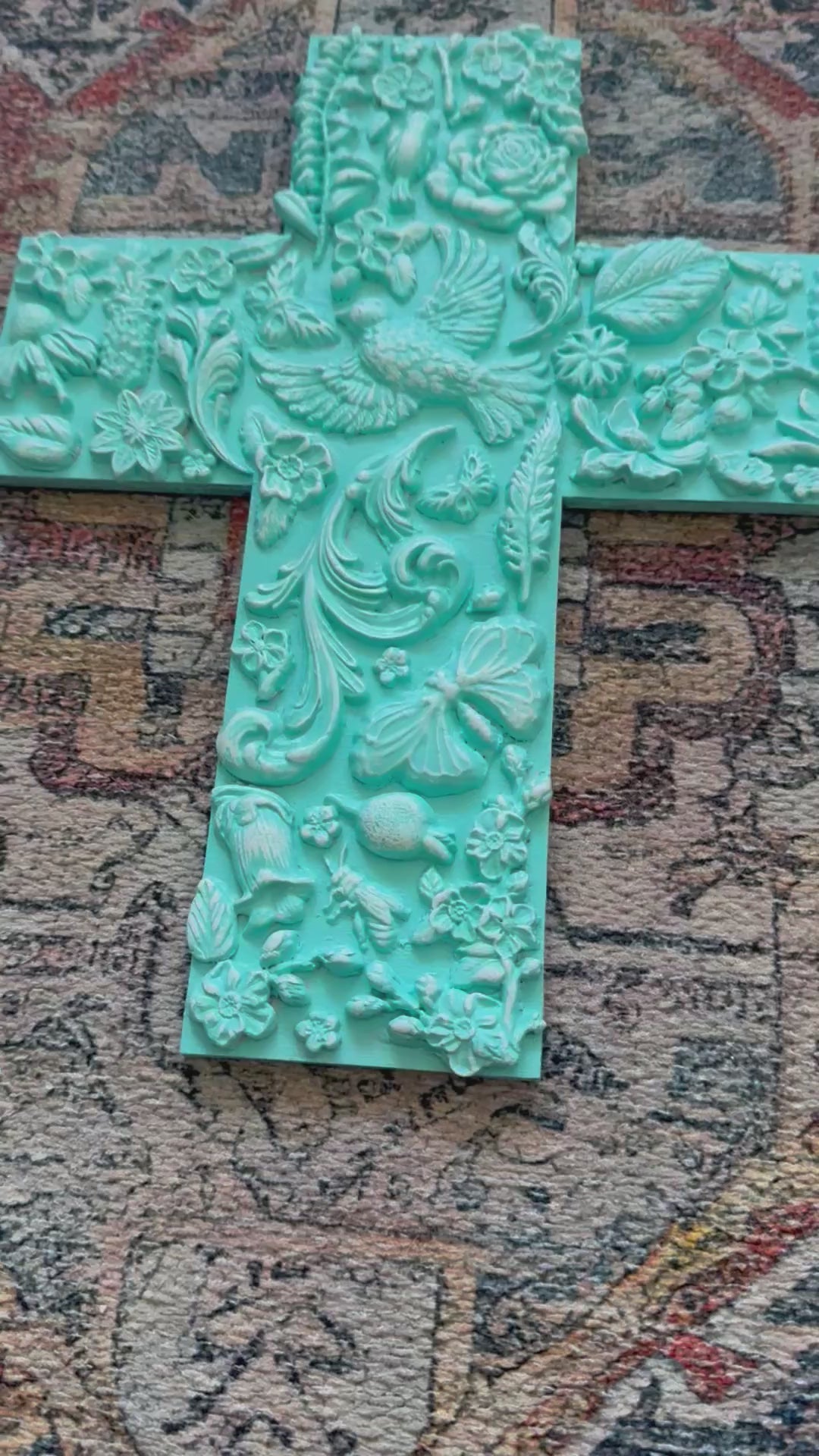 Mixed media cross 